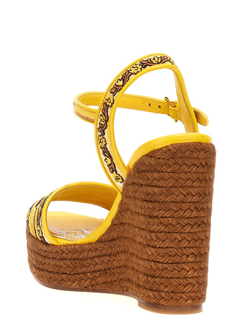 'Maiolica' wedges Woman DOLCE & GABBANA Yellow