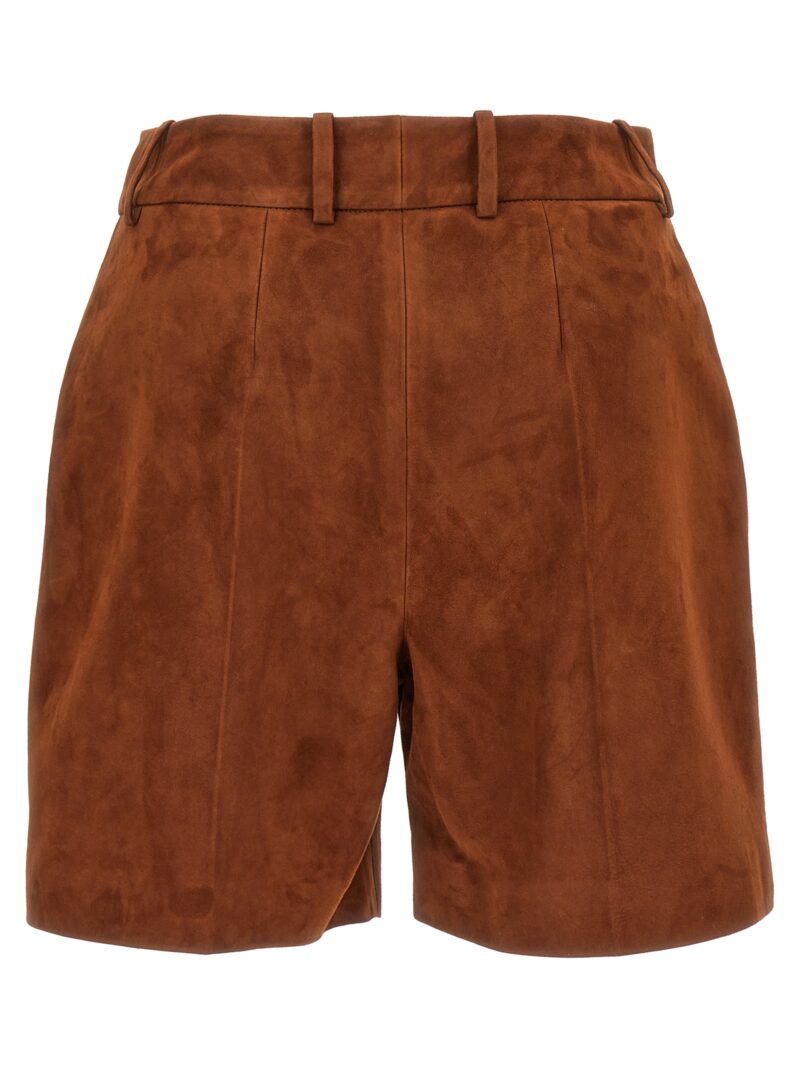 Suede shorts D450P325FPX91241 ERMANNO SCERVINO Brown