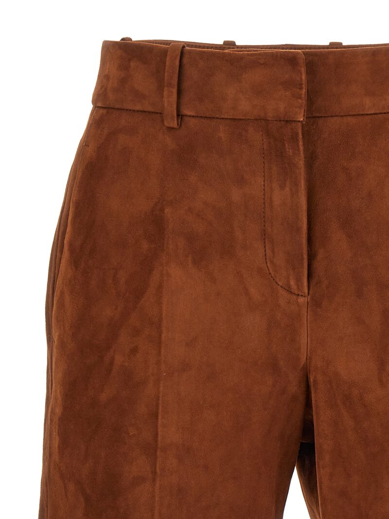 Suede shorts Woman ERMANNO SCERVINO Brown