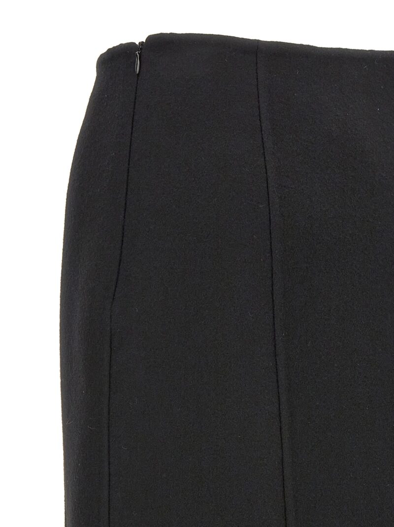 Long cloth skirt 100% virgin wool ERMANNO SCERVINO Black