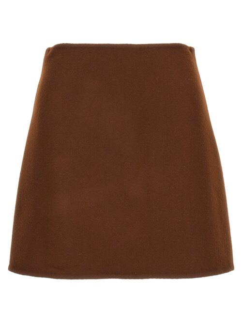 Wool cloth skirt ERMANNO SCERVINO Brown