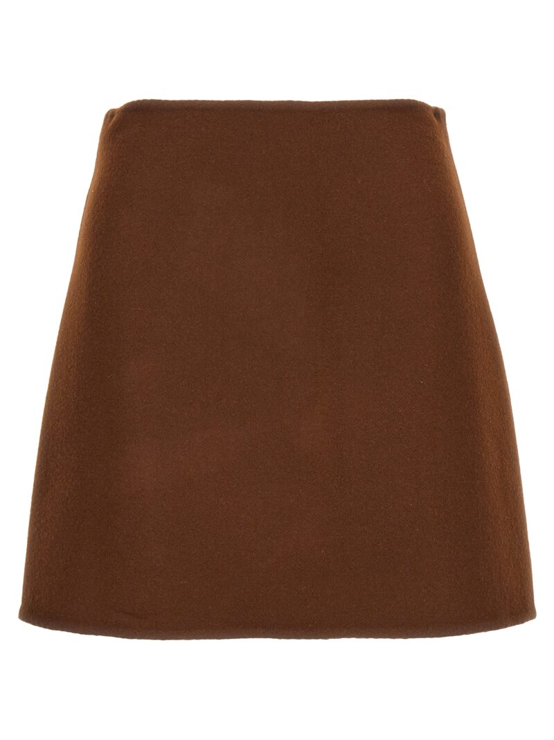 Wool cloth skirt ERMANNO SCERVINO Brown