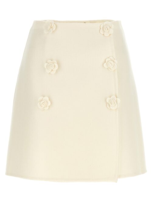 Flower cloth skirt ERMANNO SCERVINO White