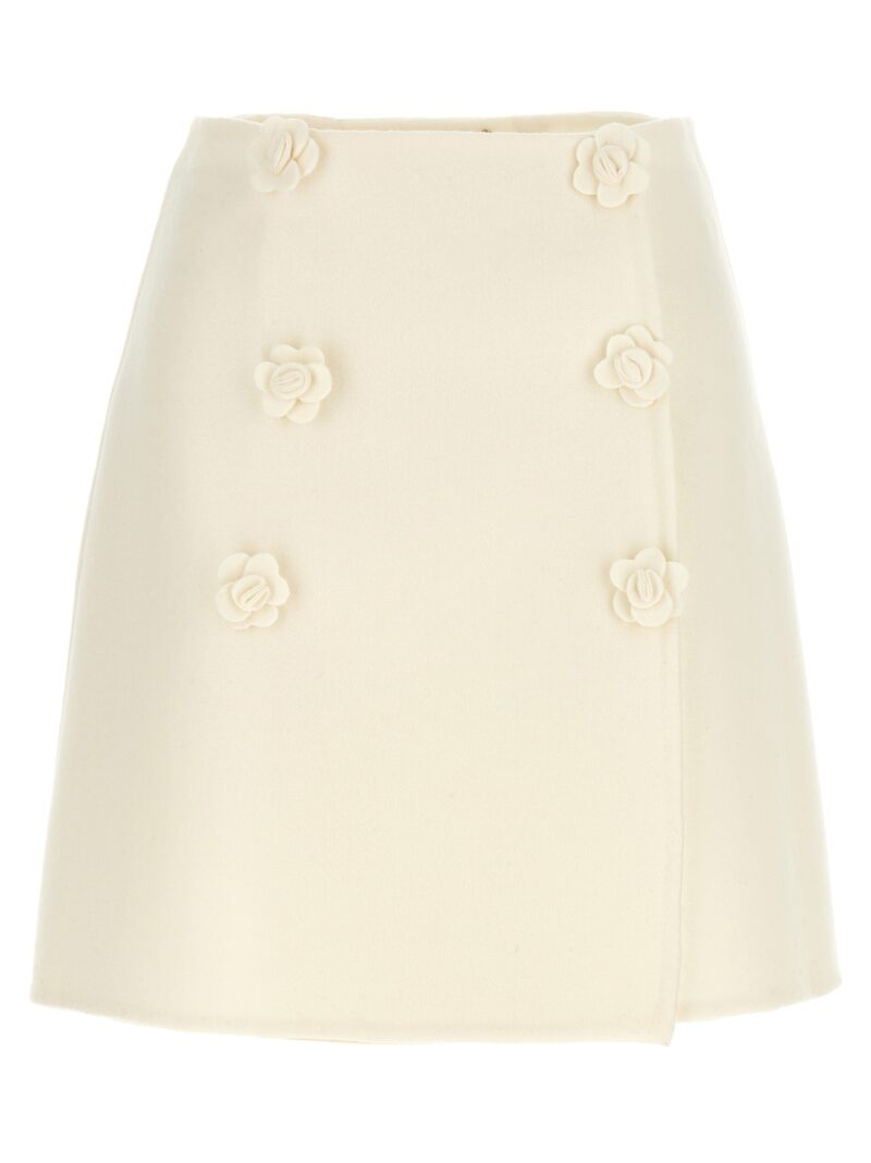 Flower cloth skirt ERMANNO SCERVINO White