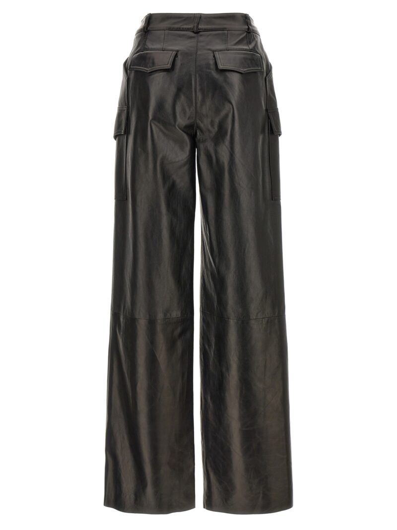 Leather cargo pants D452P305NDP95708 ERMANNO SCERVINO Black