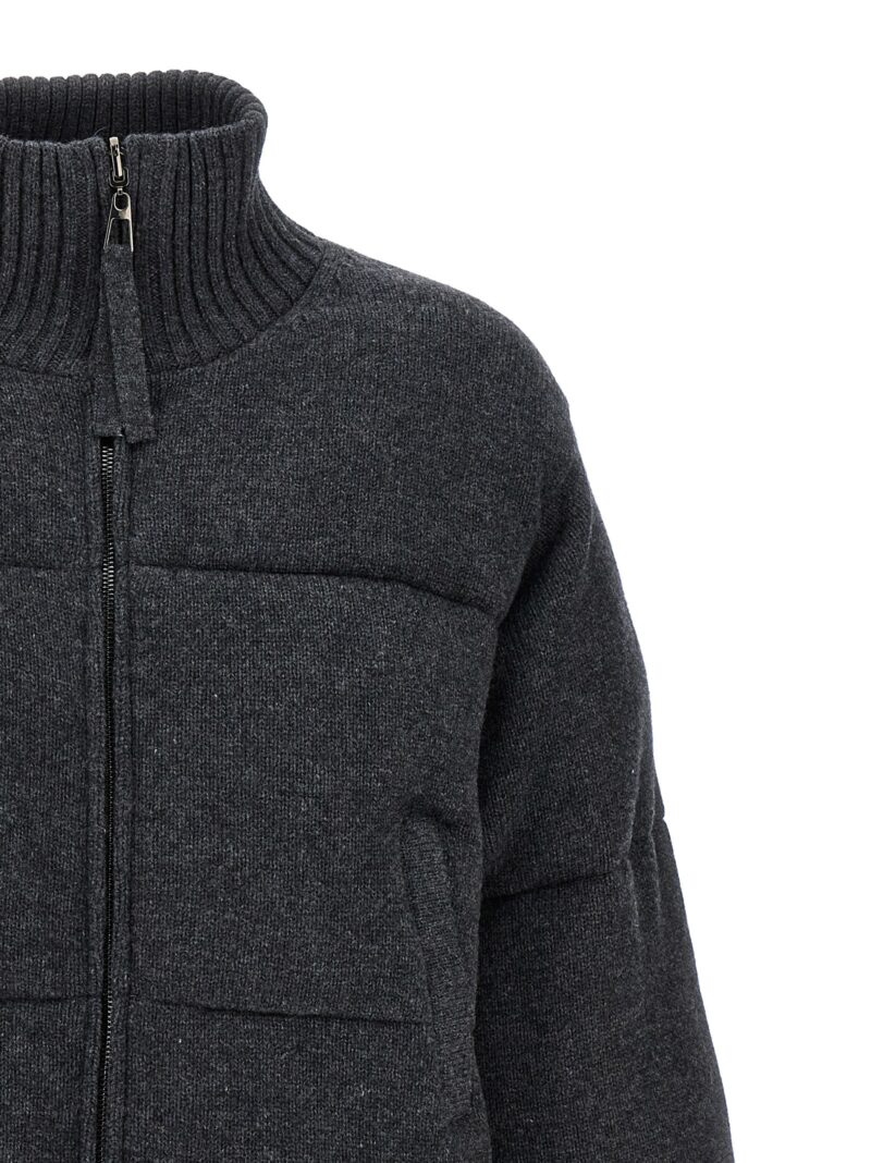 Reversible knit down jacket 100% wool P.A.R.O.S.H. Gray