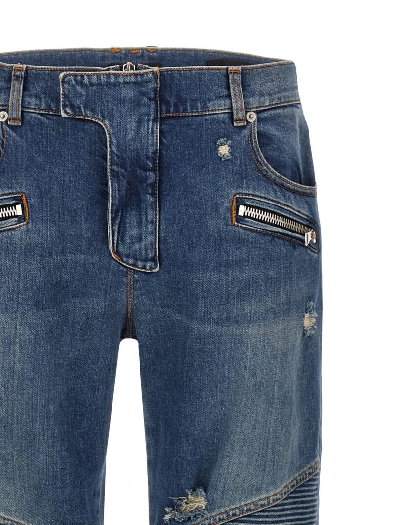 'Biker' jeans Man BALMAIN Blue