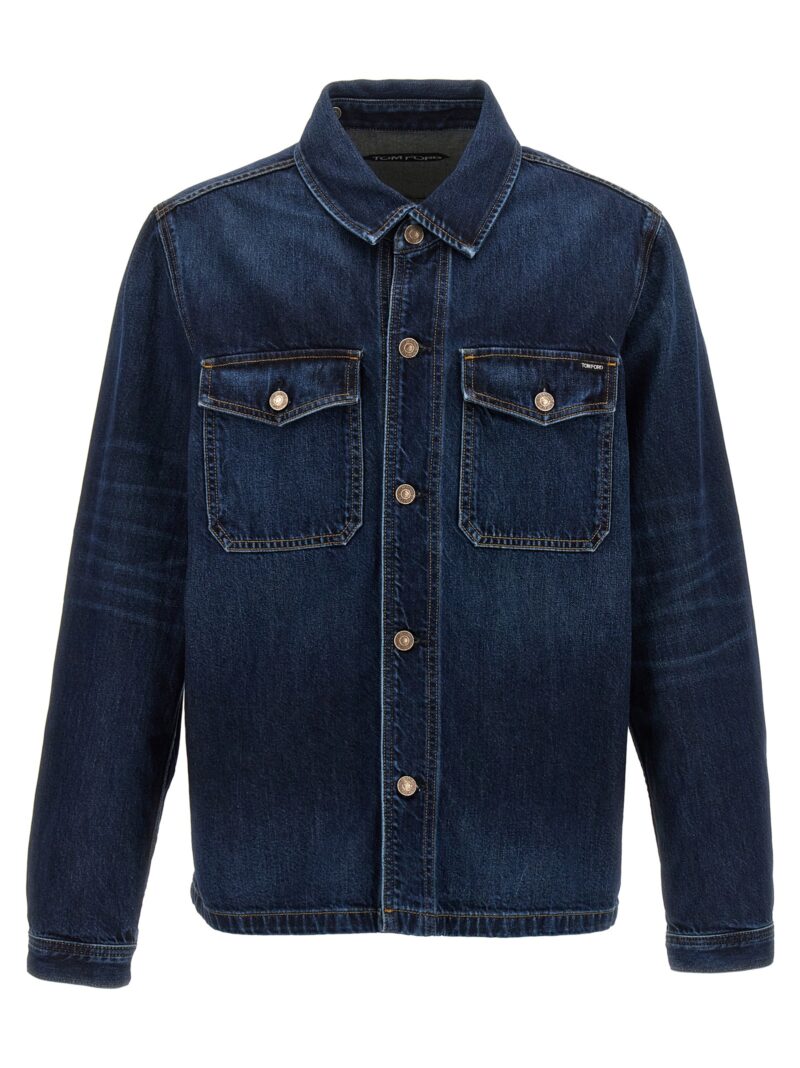 Denim shirt TOM FORD Blue