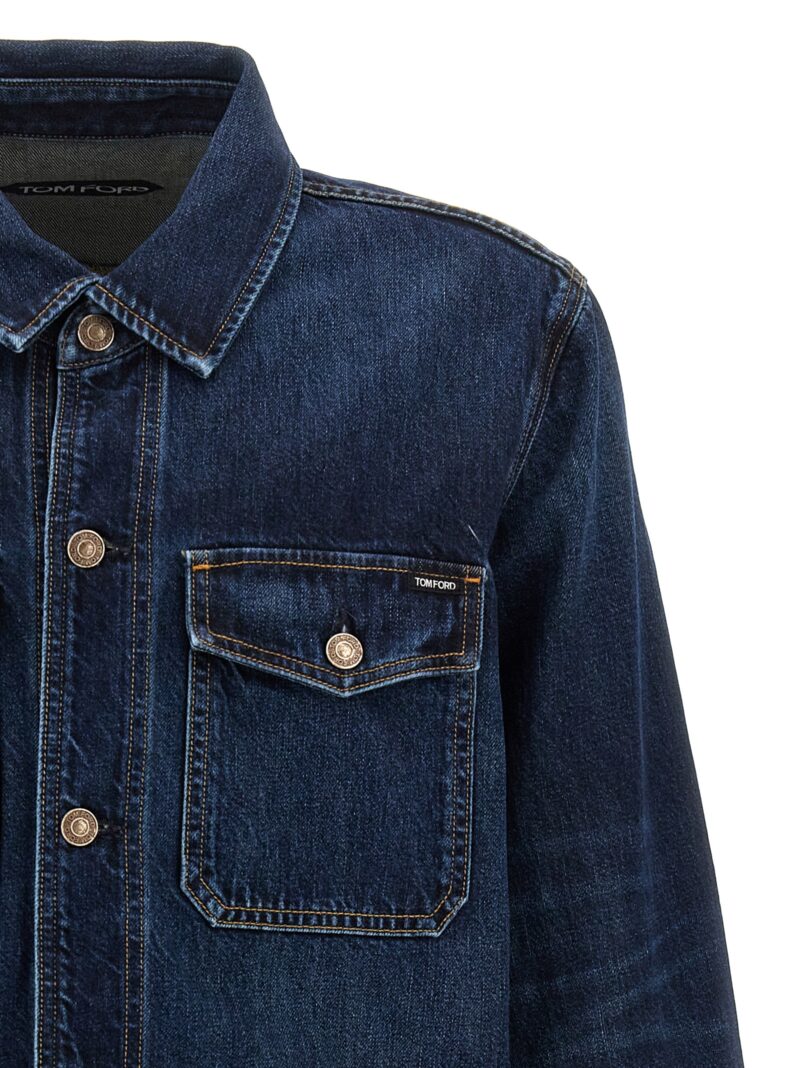 Denim shirt Man TOM FORD Blue