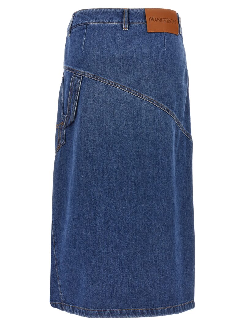 'Twisted Midi' skirt DK0023PG1164804 J.W.ANDERSON Light Blue