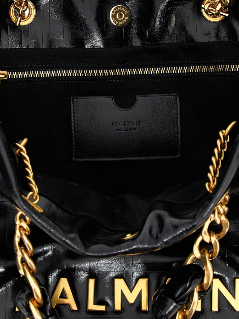 '1945 Soft' shopping bag 100% calfskin leather (Bos Taurus) BALMAIN Black