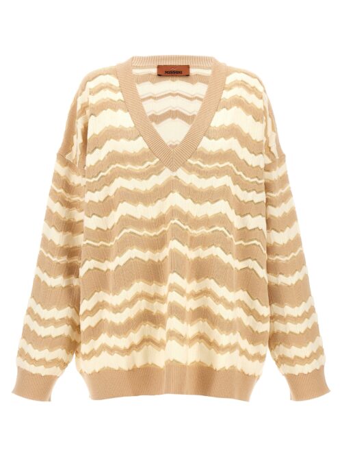 'Zig Zag' sweater MISSONI Beige