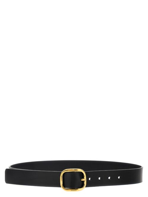 Logo rounded belt LOEWE Black