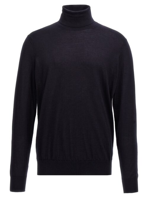 Silk cashmere turtleneck sweater ZEGNA Blue