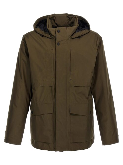 'Field Laminar' jacket HERNO Green