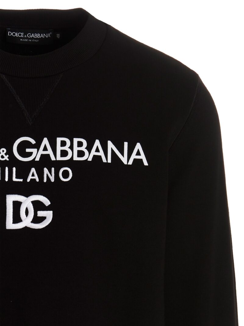 'DG Essential' sweatshirt Man DOLCE & GABBANA White/Black