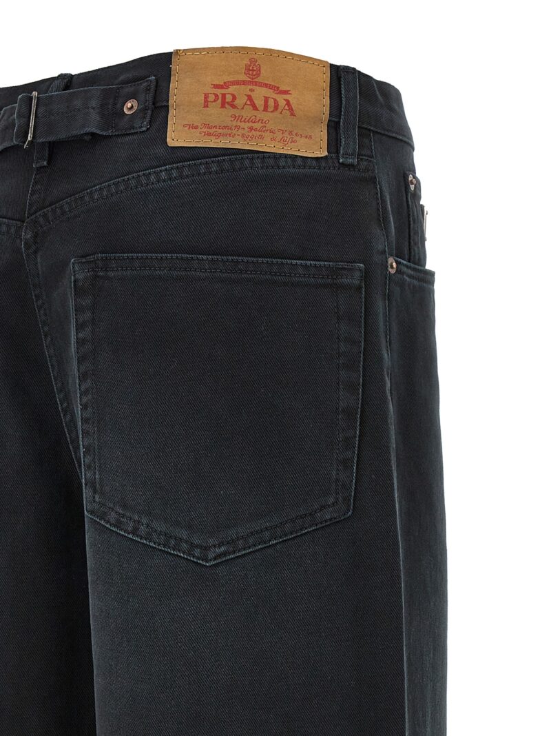 Denim jeans 100% cotton PRADA Black