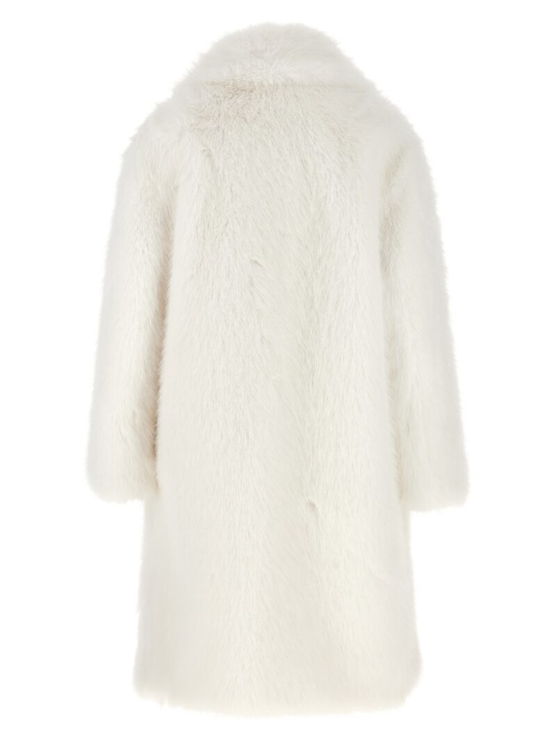 'Hearing' faux fur coat HARINGCOATMILK B&B COUTURE White