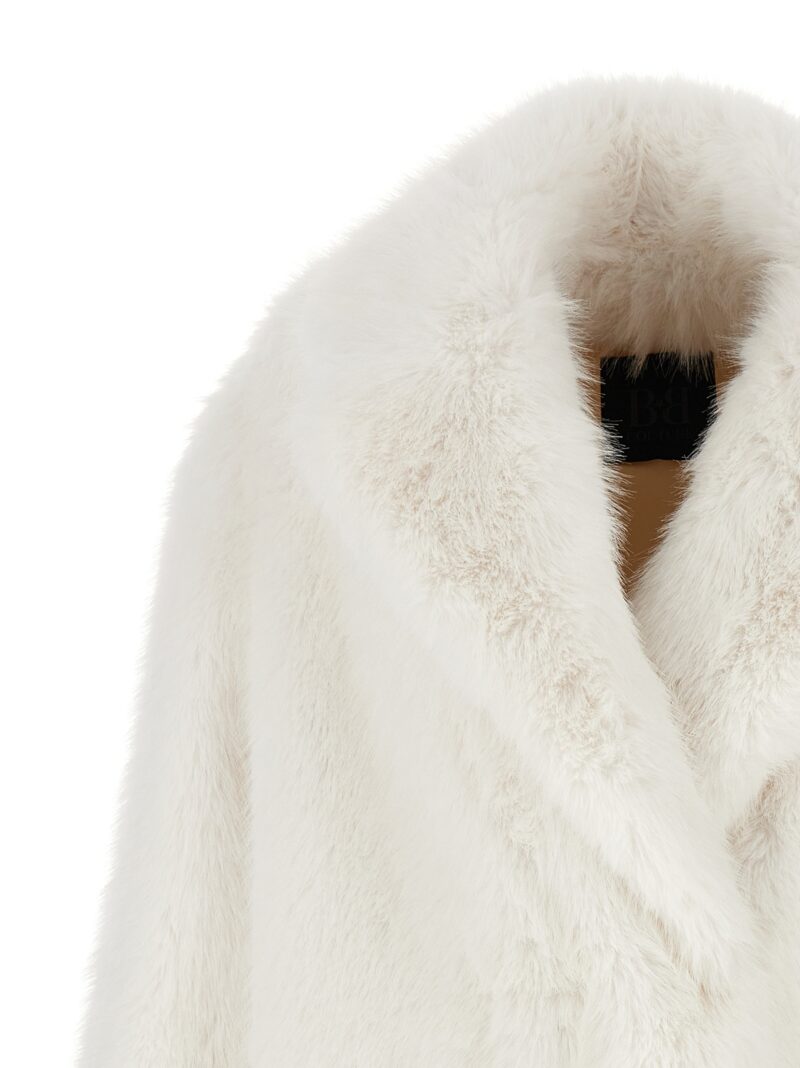 'Hearing' faux fur coat Woman B&B COUTURE White