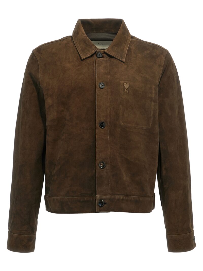 'Ami de Coeur' jacket AMI PARIS Brown