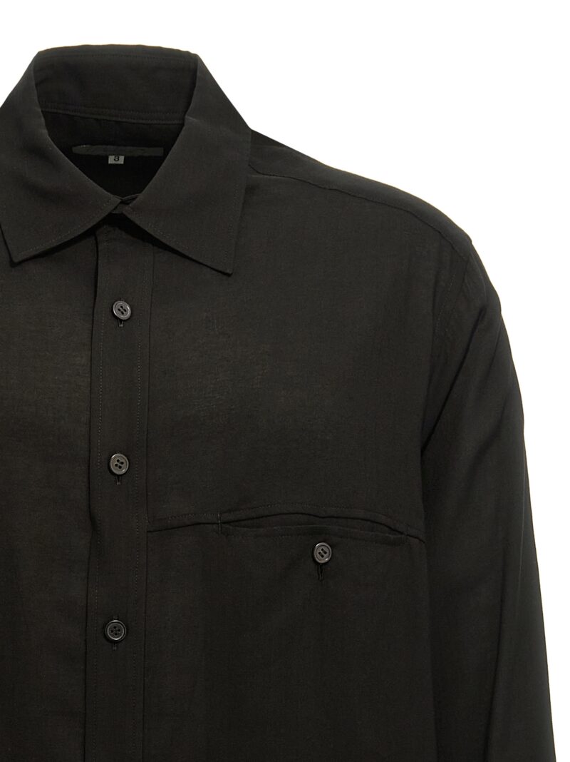 Cellulose shirt Man YOHJI YAMAMOTO Black