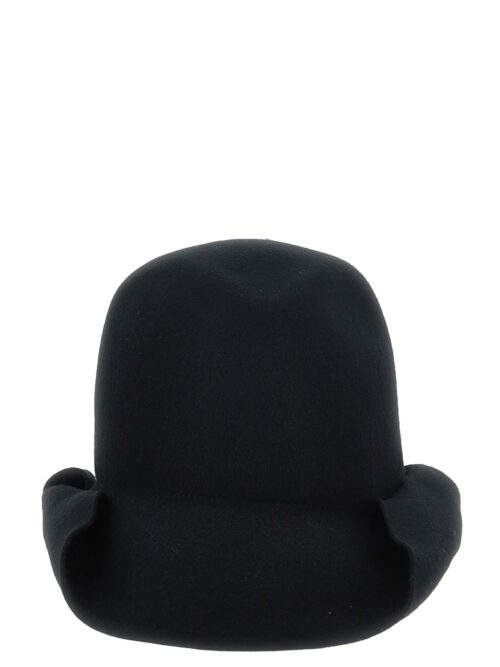 'Roll Brim' hat YOHJI YAMAMOTO Black