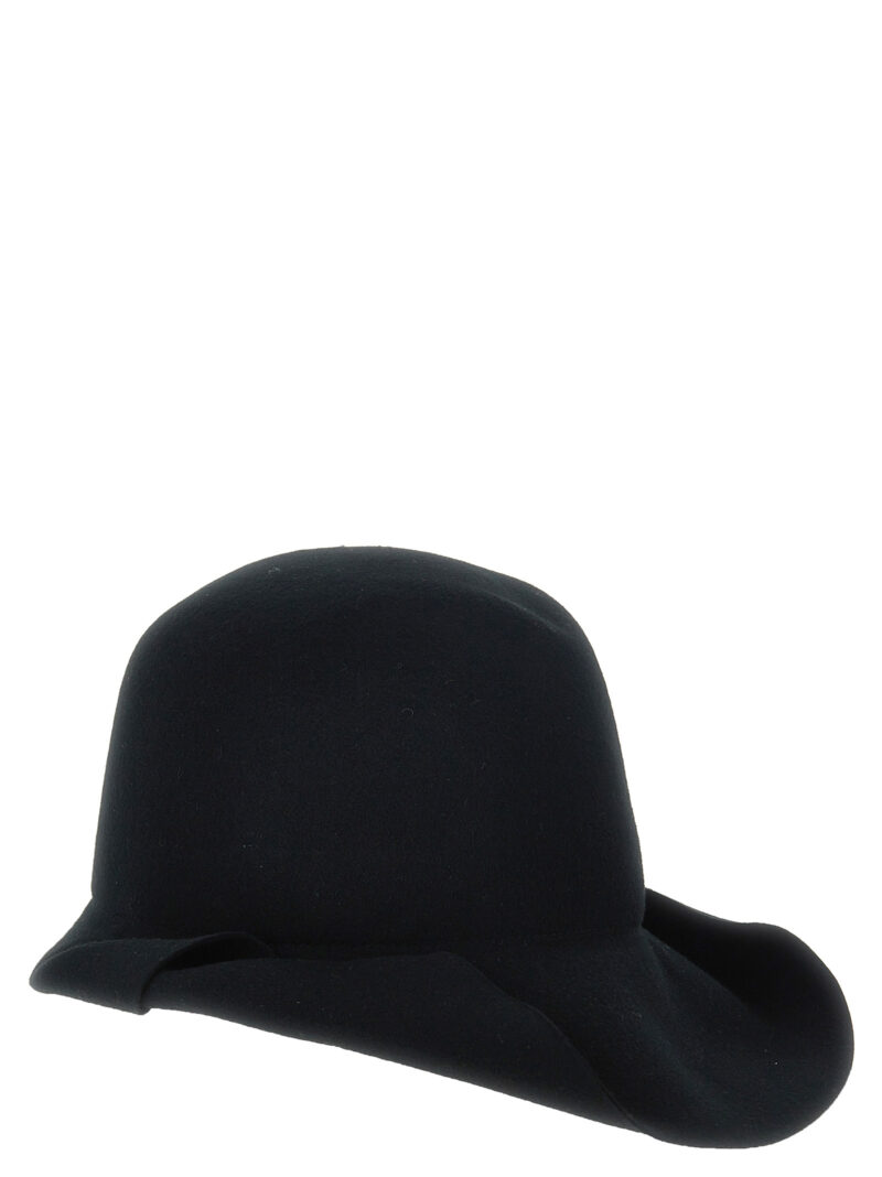 'Roll Brim' hat HOH01161BLACK3 YOHJI YAMAMOTO Black