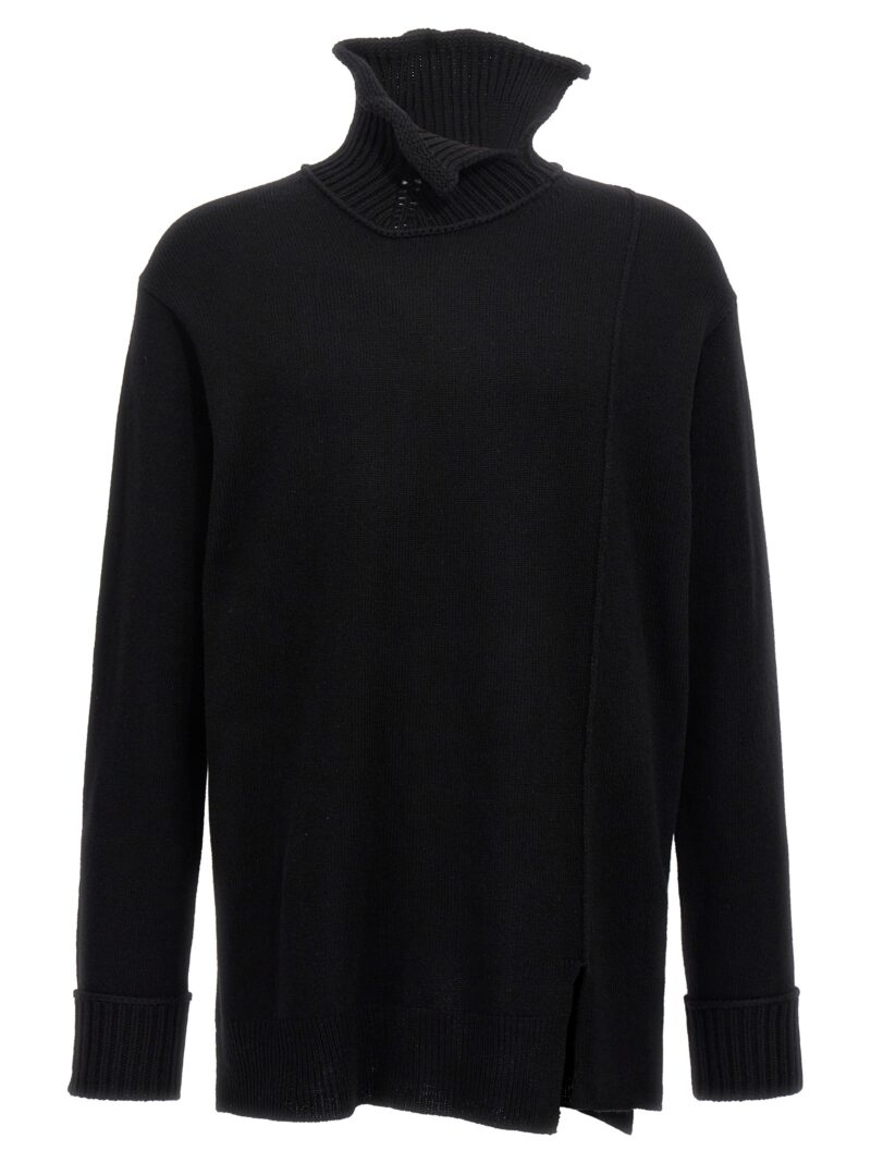 'Designed Neck Turtle' sweater YOHJI YAMAMOTO Black