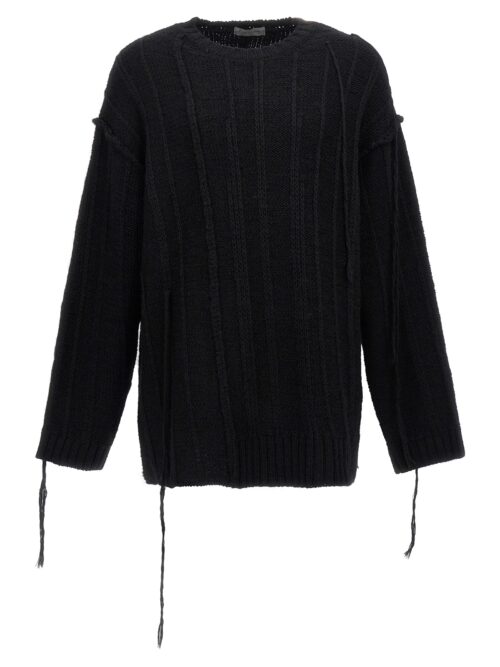 'String Switching' sweater YOHJI YAMAMOTO Black