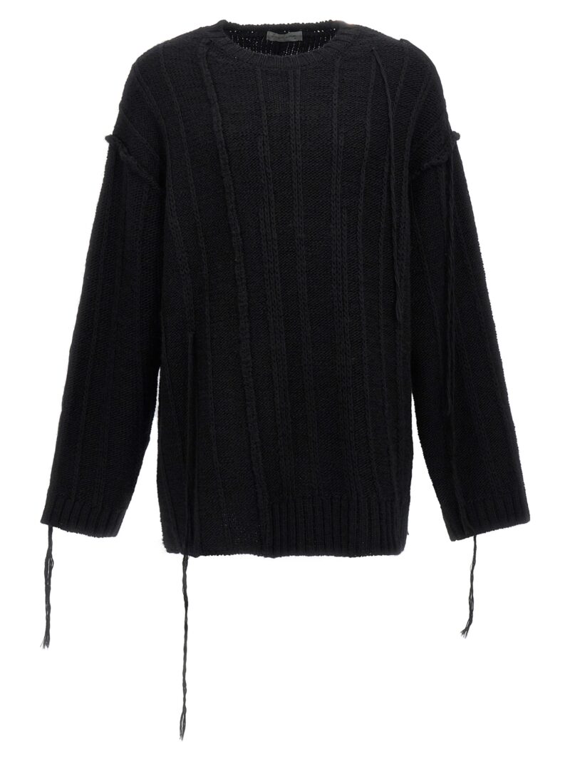 'String Switching' sweater YOHJI YAMAMOTO Black