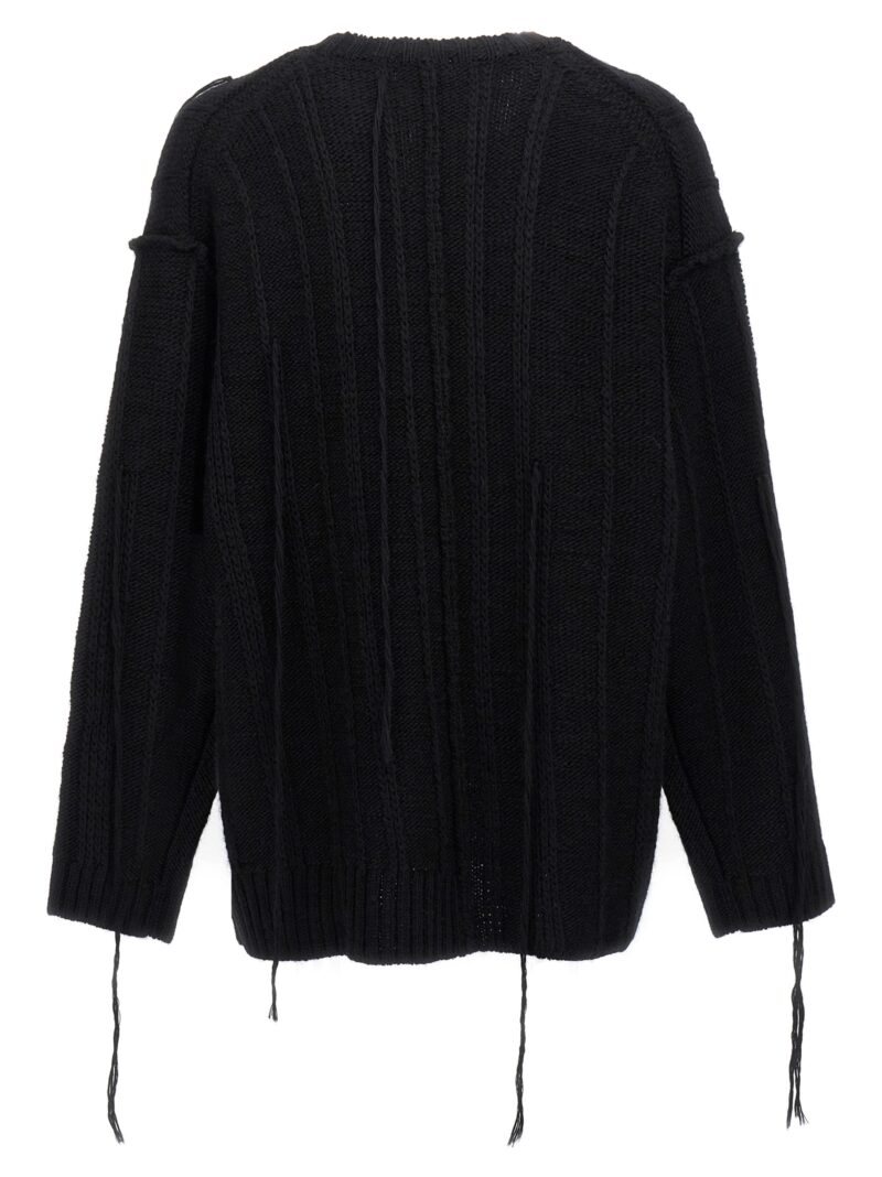 'String Switching' sweater HOK25187BLACK1 YOHJI YAMAMOTO Black