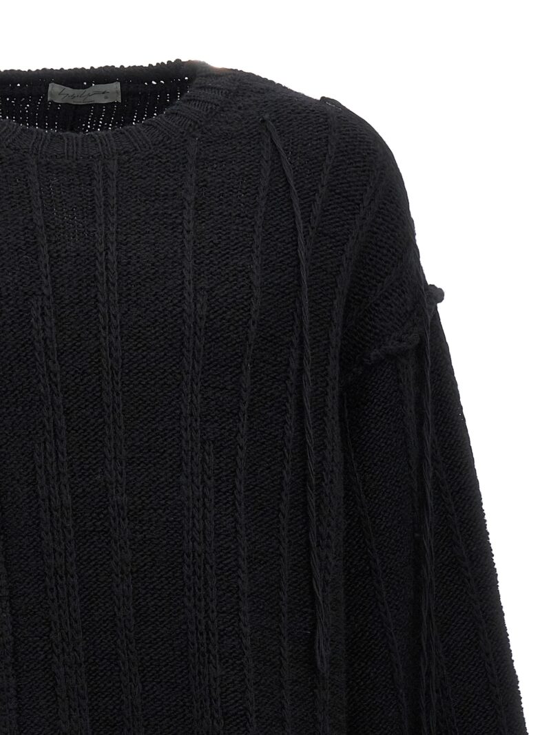 'String Switching' sweater Man YOHJI YAMAMOTO Black