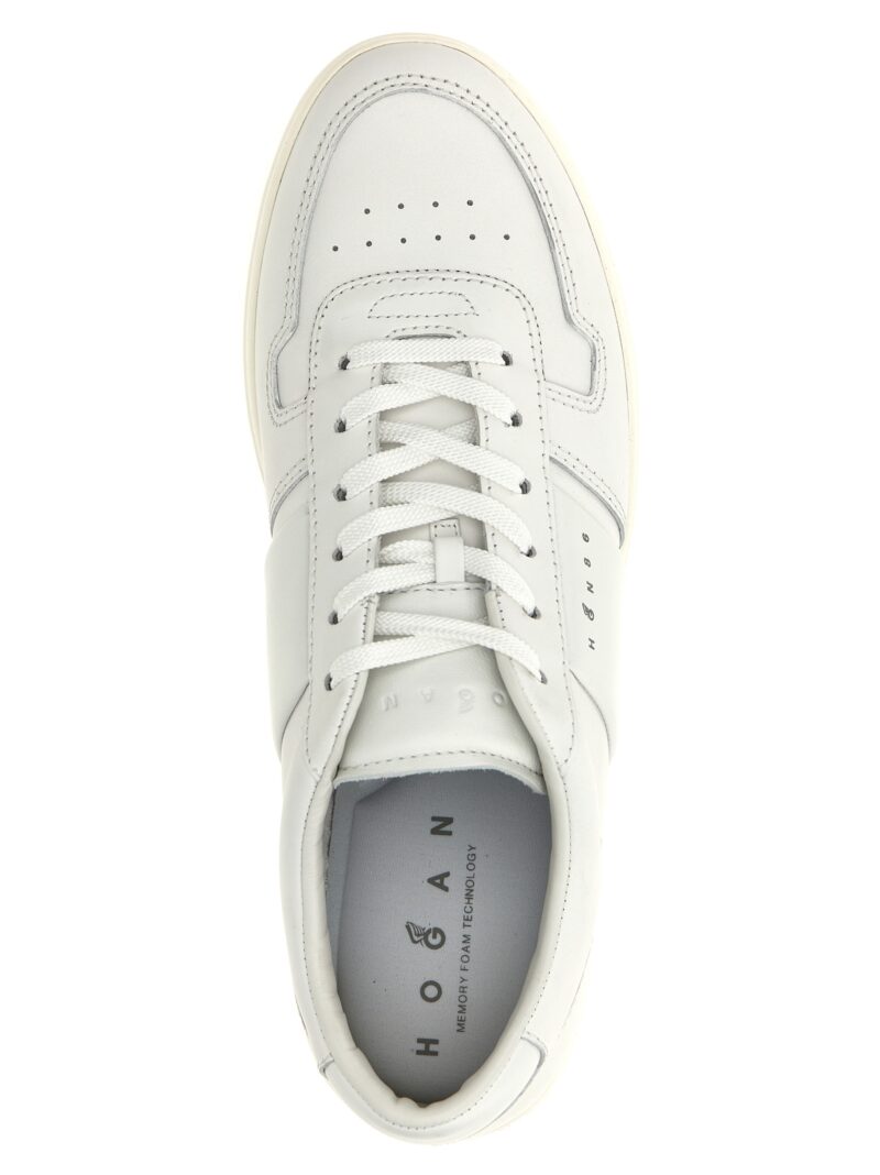 'H668' sneakers 80% calfskin leather 20% goat leather HOGAN White