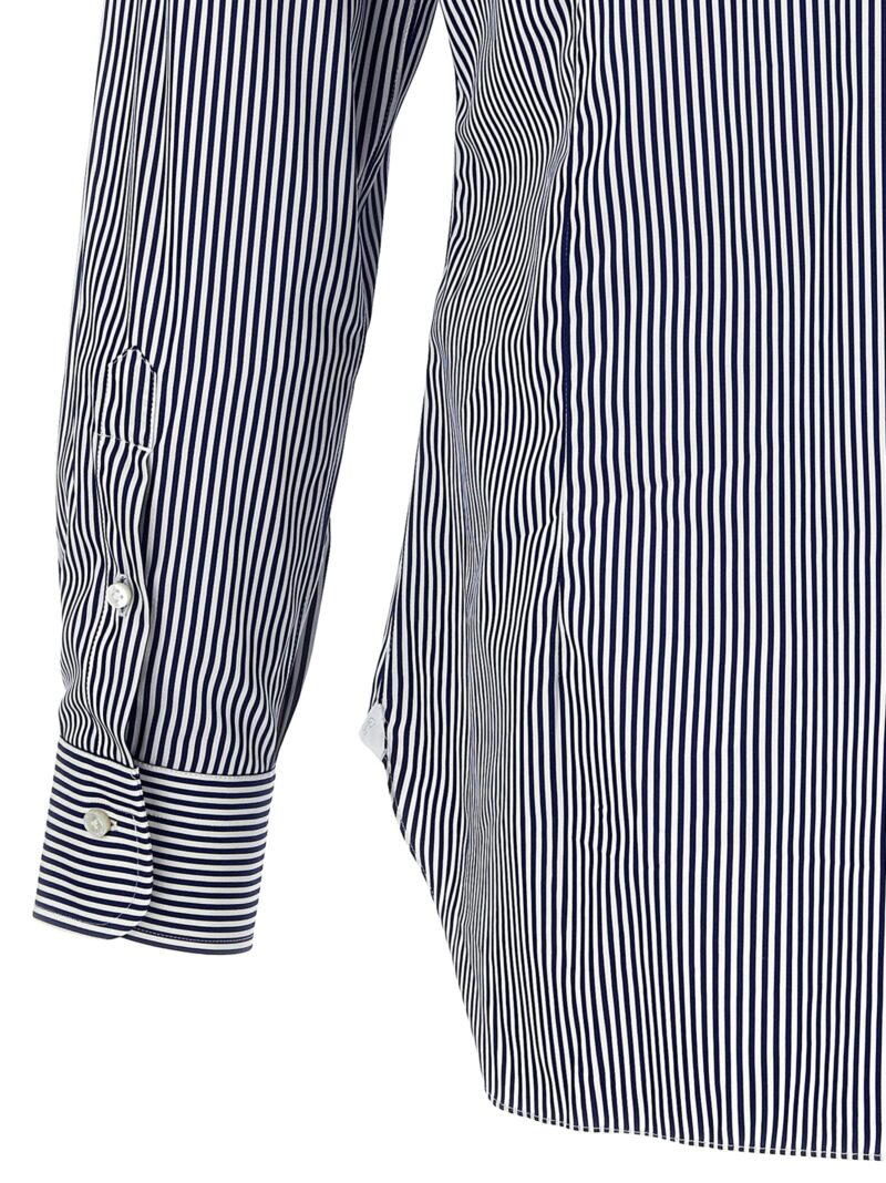 Striped shirt 100% cotton BARBA Blue