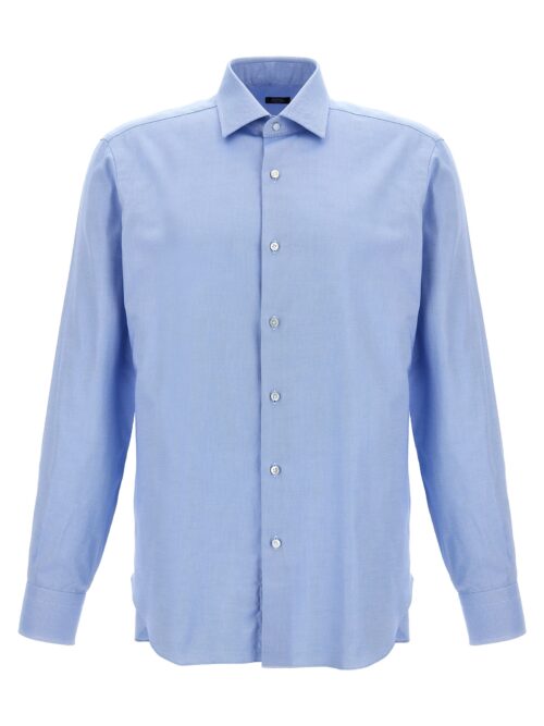 Cotton shirt BARBA Light Blue