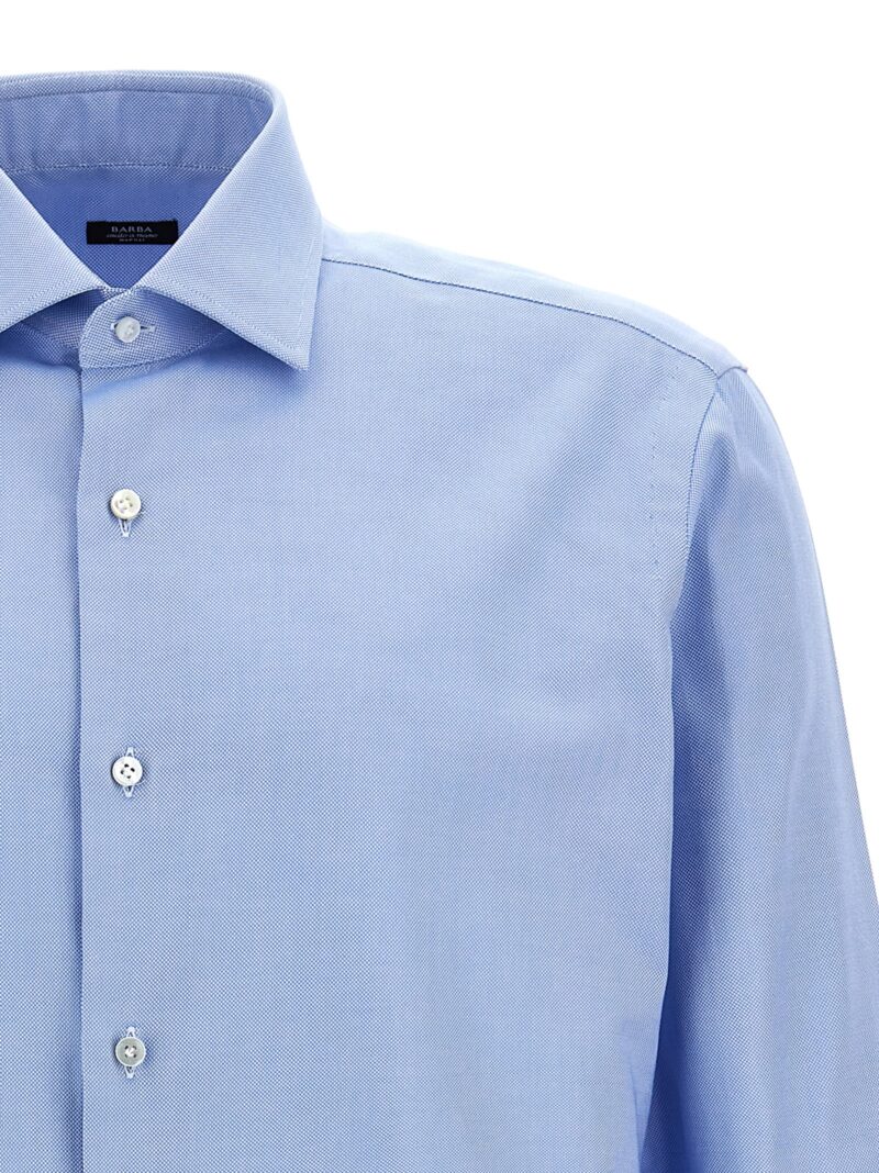 Cotton shirt Man BARBA Light Blue