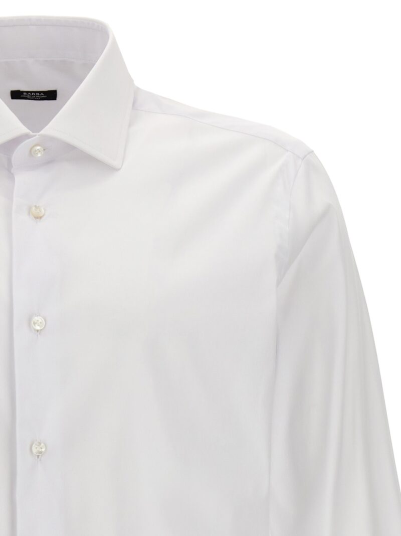 Poplin shirt Man BARBA White