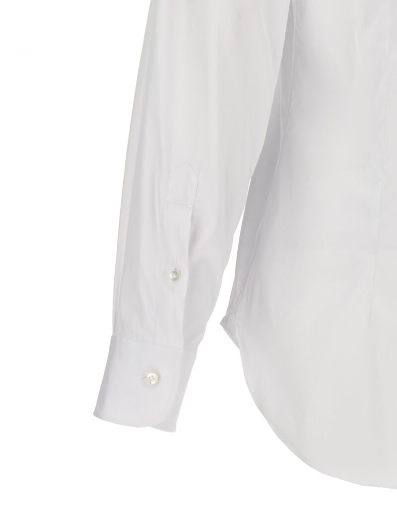 Poplin shirt 78% cotton 18% polyamide 4% elastane BARBA White