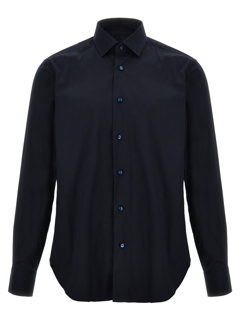 Poplin shirt BARBA Blue