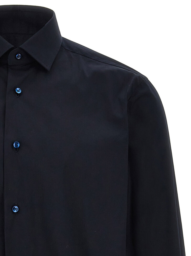 Poplin shirt Man BARBA Blue