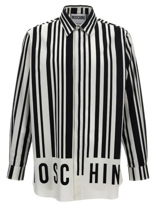 Contrast print shirt MOSCHINO White/Black