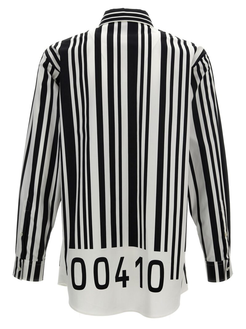 Contrast print shirt J020252551001 MOSCHINO White/Black