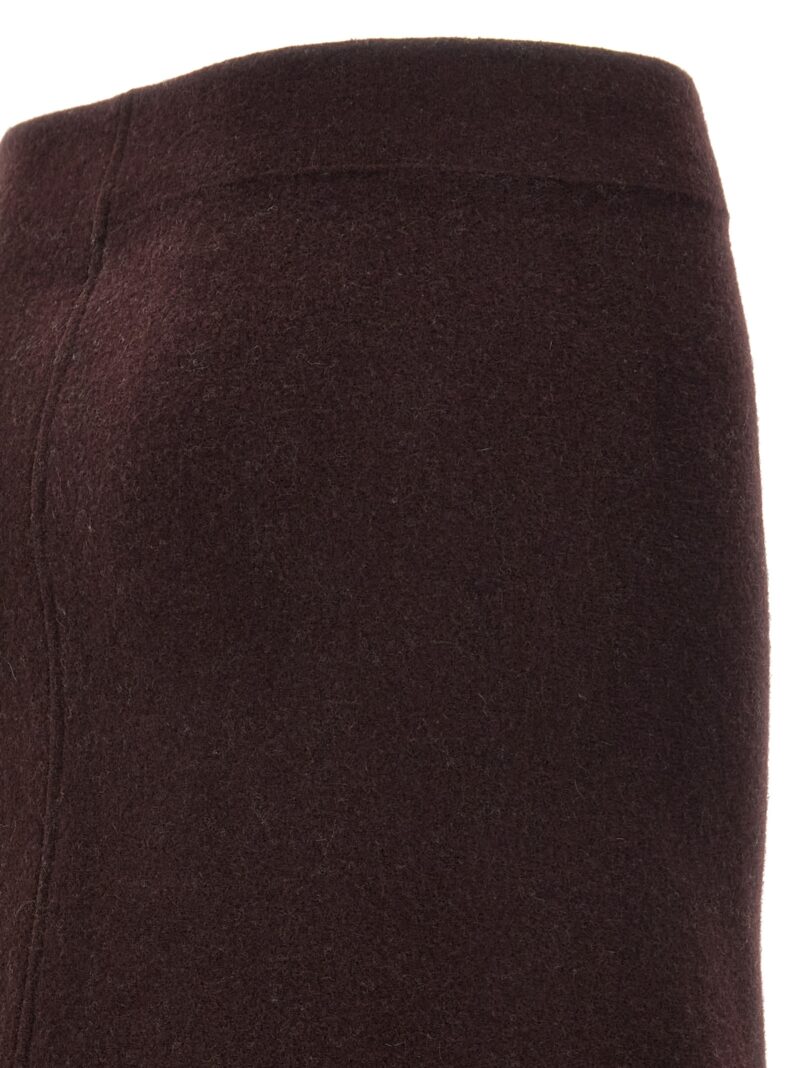 Reversible cloth skirt 68% virgin wool 17% cachemire 15% polyamide JIL SANDER Brown