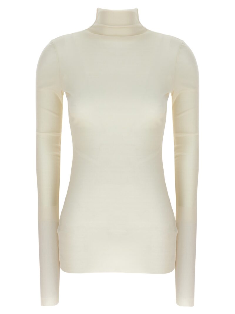 Silk turtleneck top JIL SANDER White