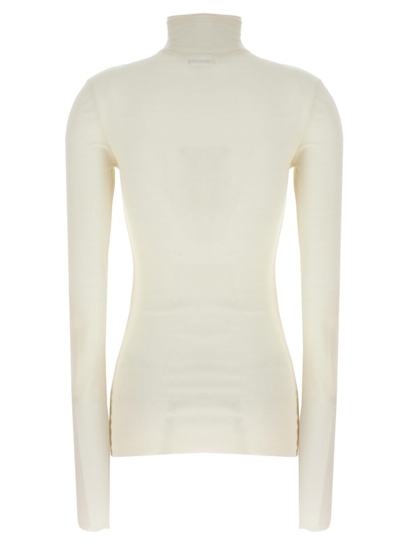 Silk turtleneck top J03NH0021J20152104 JIL SANDER White