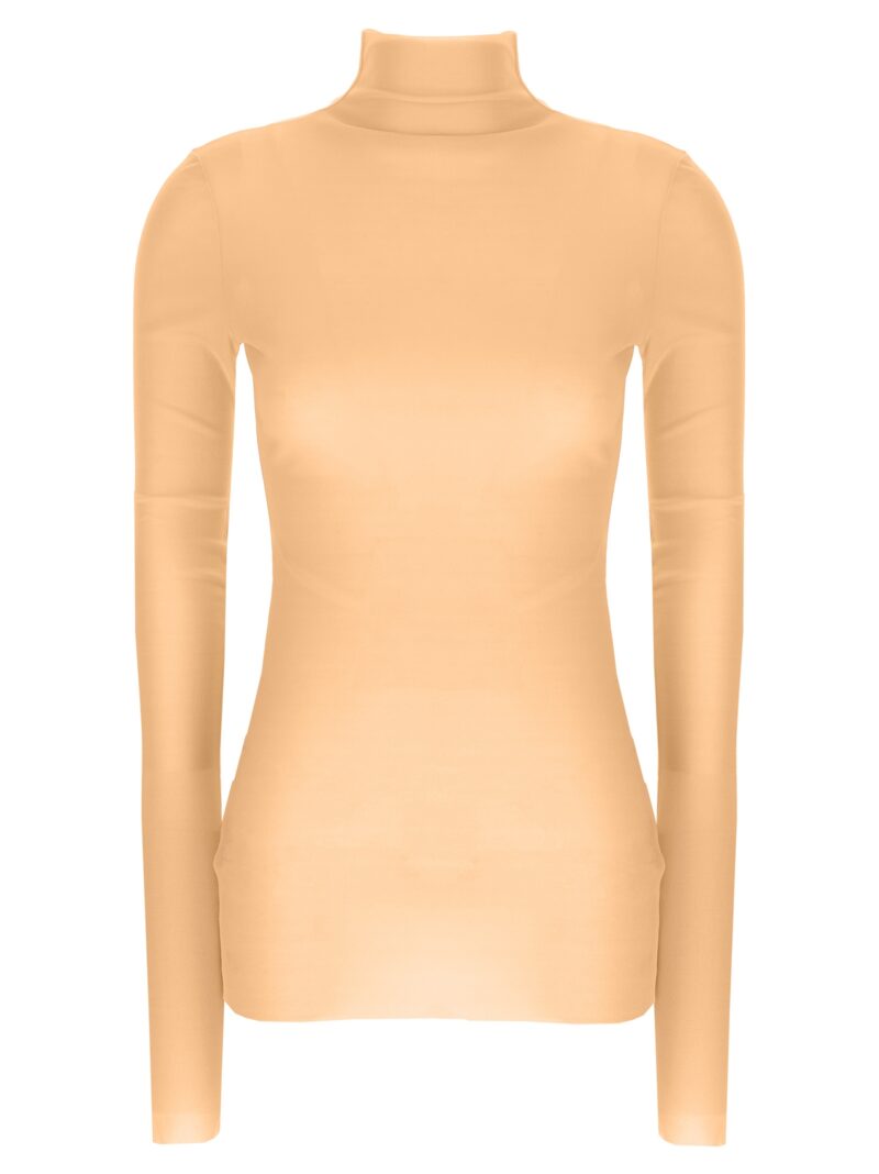 Silk turtleneck top JIL SANDER Pink