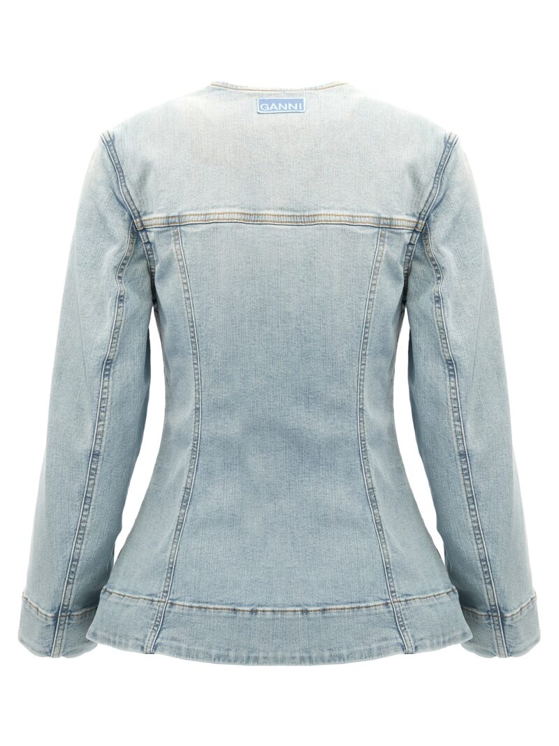 Denim blazer J1471091 GANNI Light Blue