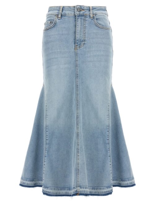 Denim skirt GANNI Light Blue