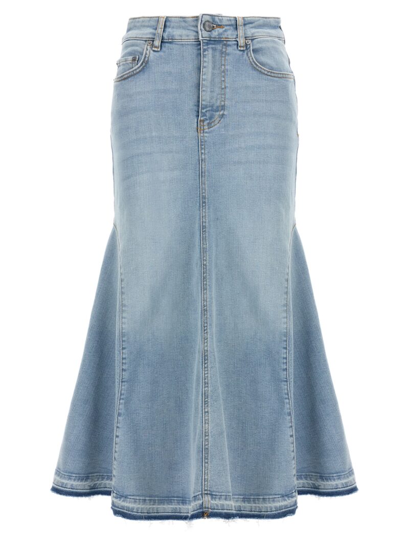 Denim skirt GANNI Light Blue