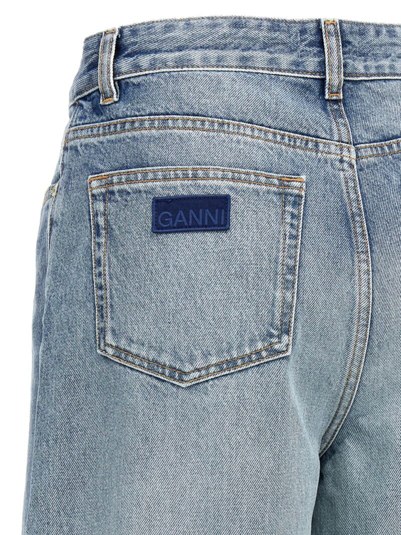 Carrot jeans 100% cotton GANNI Light Blue